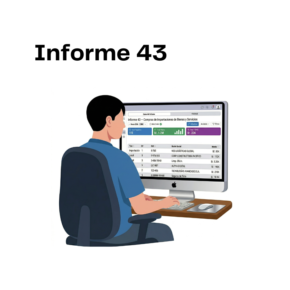 Informe 43 | Compras e Importaciones de Bienes y Servicios | Sage 50 Peachtree