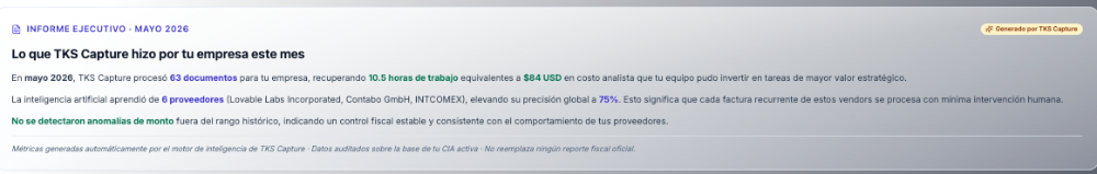 TKS Capture — Captura inteligente de facturas con IA, integrada a Sage 50 - Peachtree